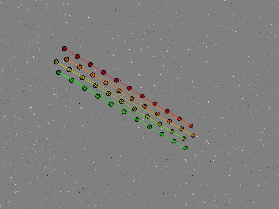 Detected asymmetric circle grid centers overlaid on NRV DVS calibration data