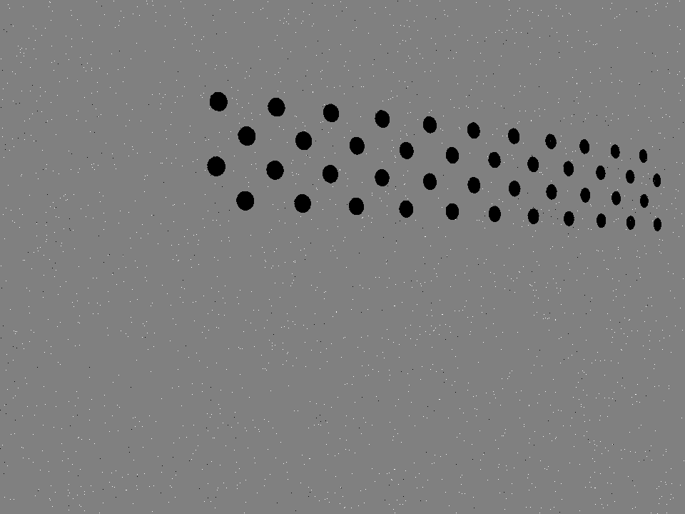 NRV DVS view of a circle grid generated by brightness changes